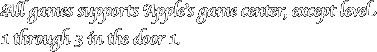 All games supports Apple's game